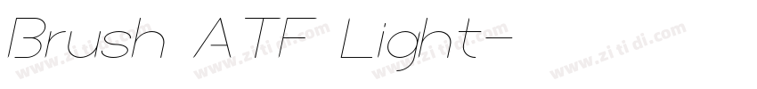 Brush ATF Light字体转换